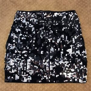 Express sequin mini skirt
